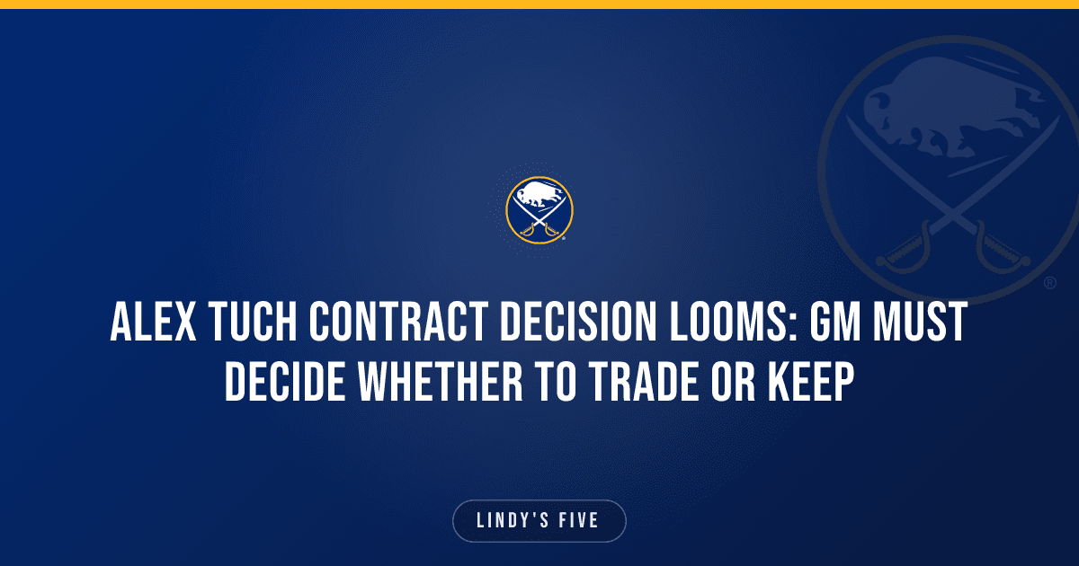 Alex Tuch Contract Decision Looms: GM Must Decide Whether To Trade Or Keep