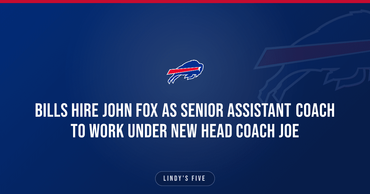 Bills Hire John Fox As Senior Assistant Coach To Work Under New Head Coach Joe