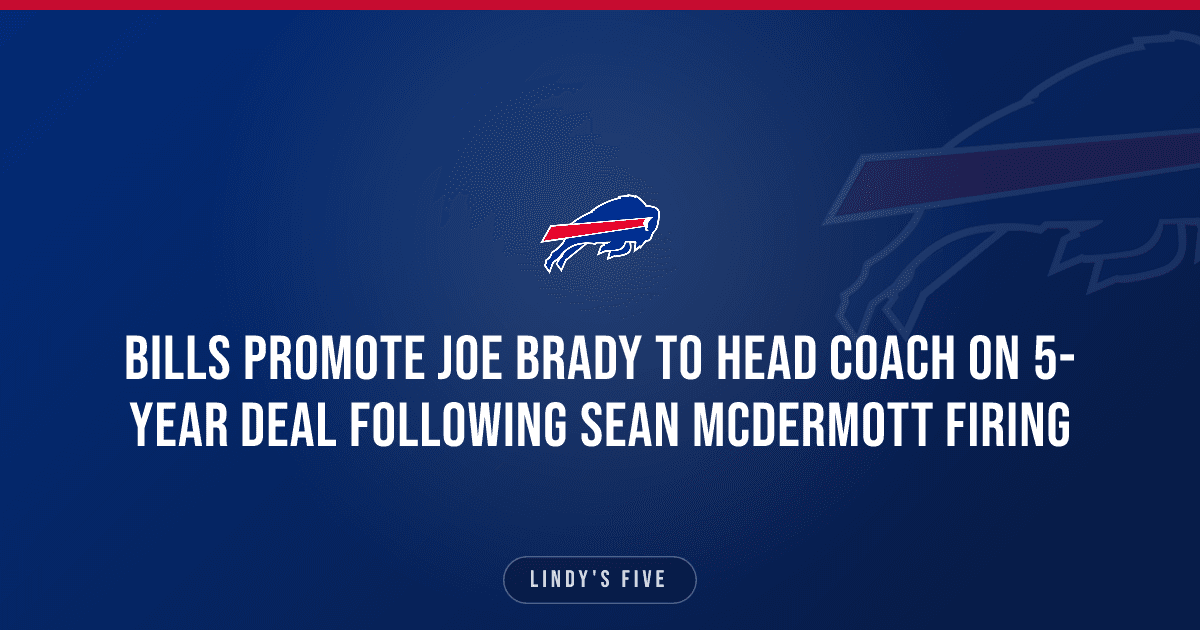 Bills Promote Joe Brady To Head Coach On 5-year Deal Following Sean McDermott Firing