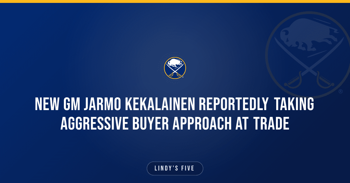 New GM Jarmo Kekalainen Reportedly Taking Aggressive Buyer Approach At Trade