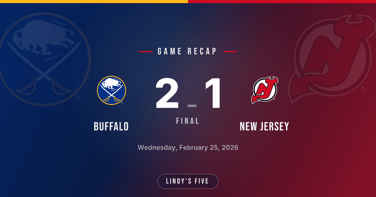 Sabres Edge NJD 2-1