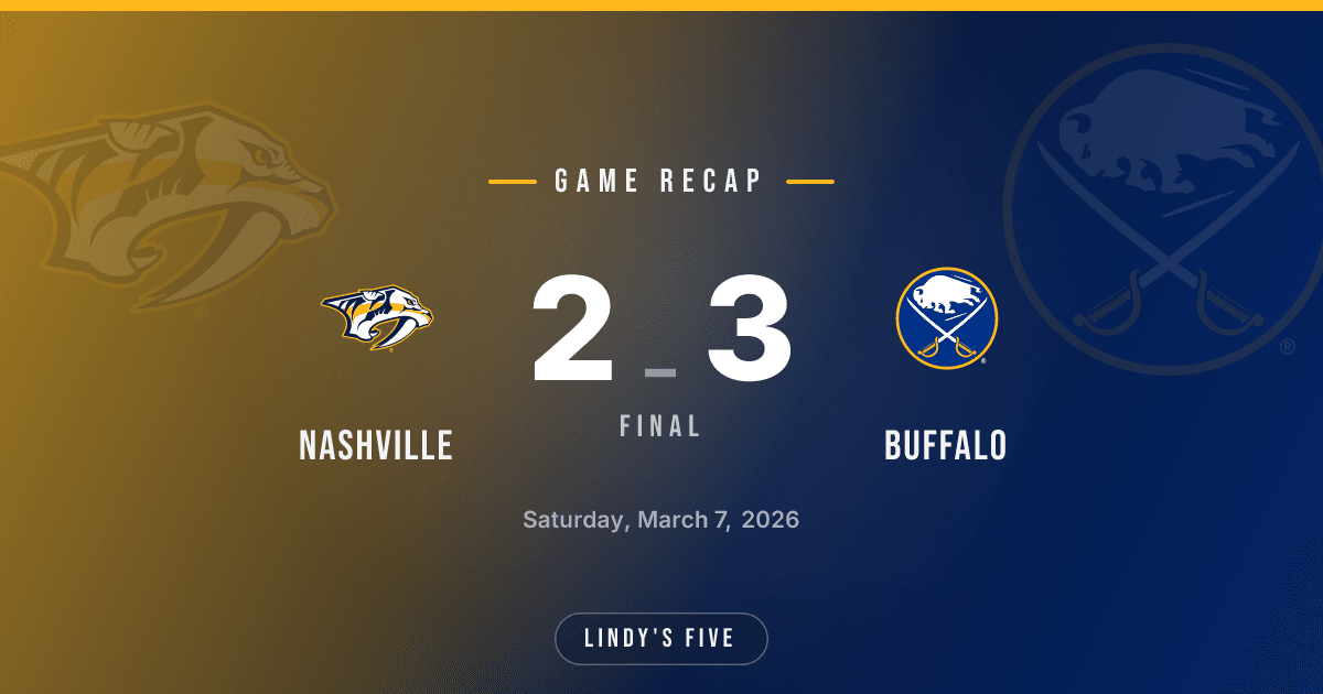 Sabres Edge NSH 3-2