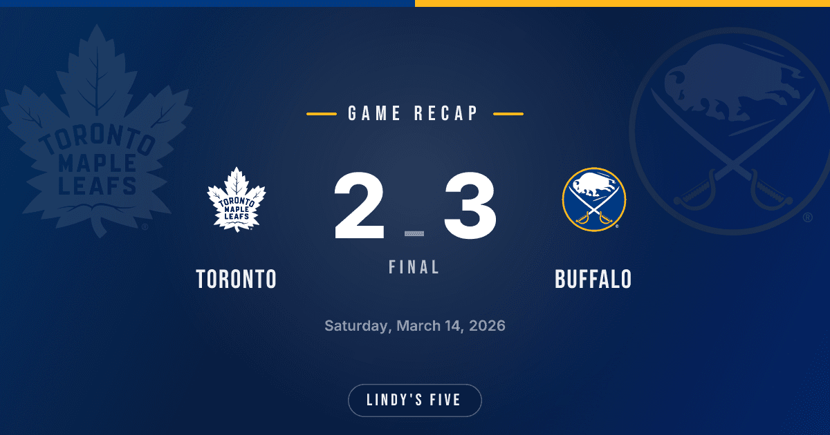 Sabres Edge TOR 3-2 in Shootout
