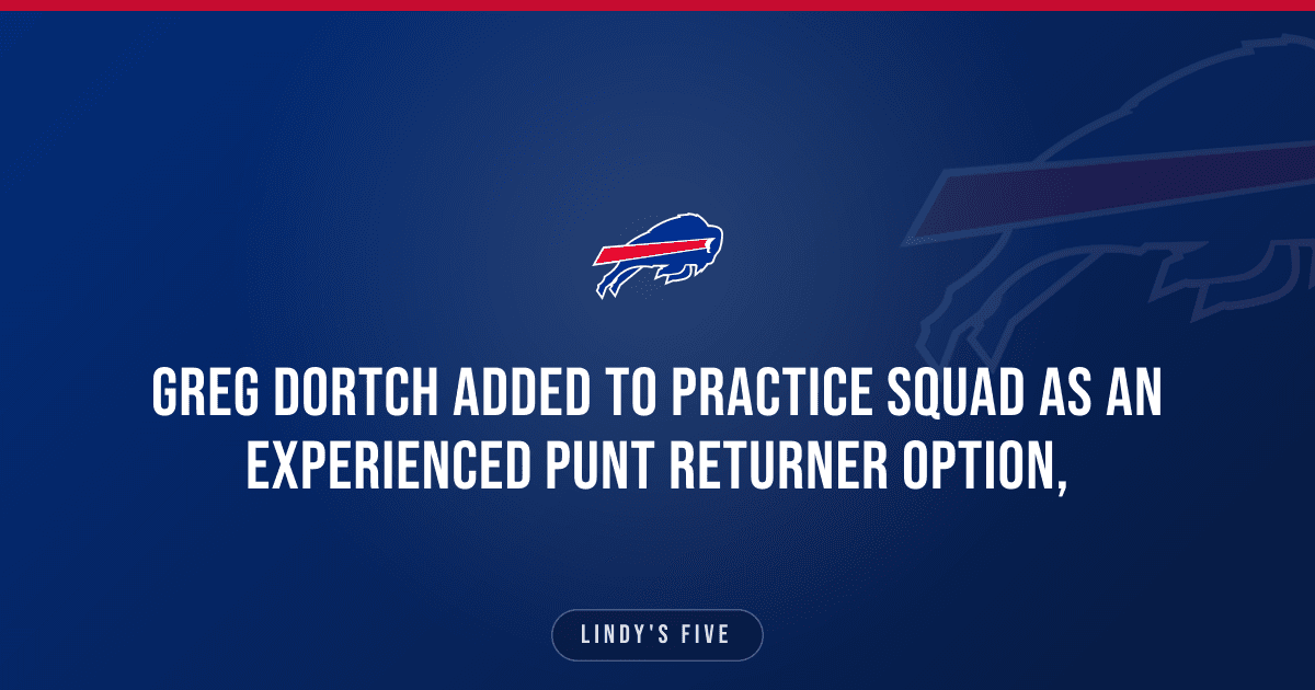 Greg Dortch Added To Practice Squad As An Experienced Punt Returner Option,