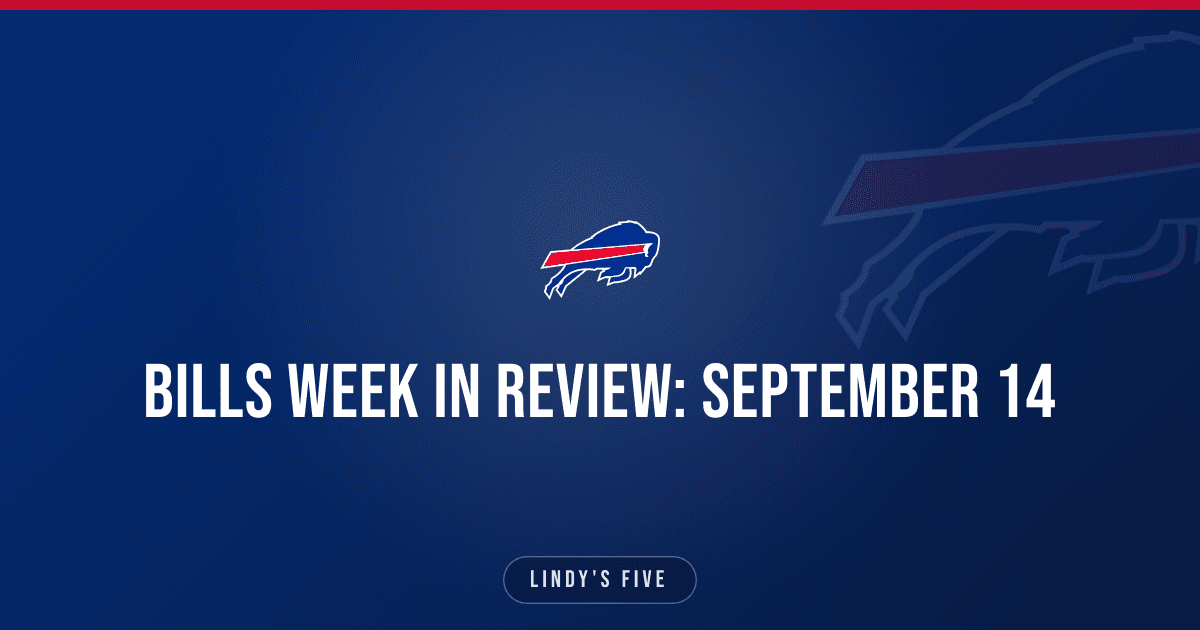 Bills Week in Review: September 14